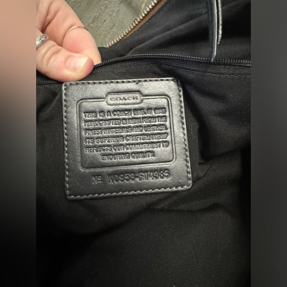 Coach signature large brown Zippered Tote/Handbag Canvas And Leather - Picture 12 of 12